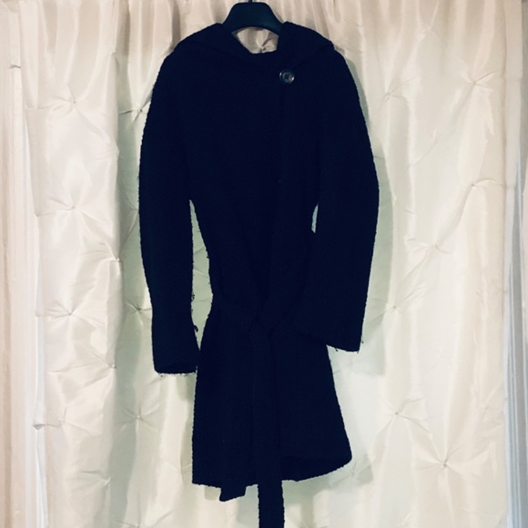 Bouclé Hooded 3/4 Swingcoat - Picture 13 of 14